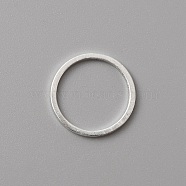 Brass Linking Rings, Round Ring, Silver, 12x0.5mm, Inner Diameter: 10.4mm(KK-WH0047-59B-S)