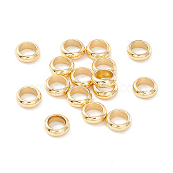201 Stainless Steel Spacer Beads, Flat Round/Ring, Real 18K Gold Plated, 4x1.5mm, Hole: 2.5mm(STAS-M294-03G-06)