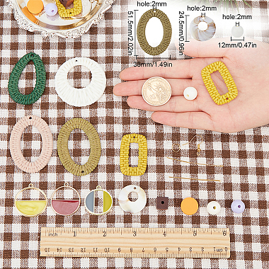Ensembles de fabrication de boucles d'oreilles pendantes Sunnyclue DIY(DIY-SC0016-34)-3