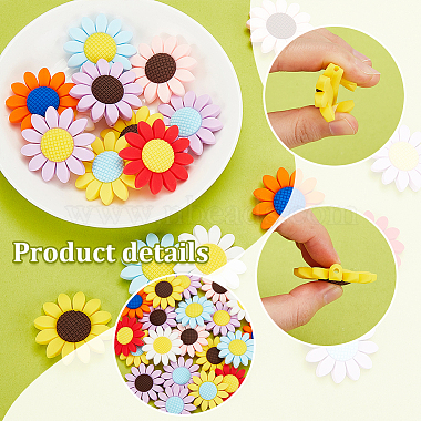 Elite 20Pcs 10 Colors Food Grade Eco-Friendly Silicone Beads(SIL-PH0001-13)-6
