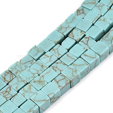 Natural Turquoise Beads Strands(G-T139-6x6-26A)-4