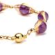 Bracelets en perles d'améthyste naturelle pour hommes femmes(BJEW-TA00012-03)-5
