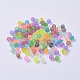 Transparent Frosted Glass Beads(FGLA-R001-4mm-M)-5