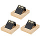 3Pcs Rectangle Wood Earring Display Stands(EDIS-DR0001-05B)-1