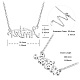 SHEGRACE Rhodium Plated 925 Sterling Silver Pendant Necklaces(JN892A)-4
