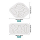 Pandahall 2Pcs 2 Style Medical Theme DIY Pendant Silicone Molds(DIY-TA0005-23)-3