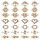 28Pcs 7 Styles Alloy Colorful Enamel Connector Charms(FIND-TA0002-46)-2