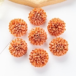 Chrysanthemum Flower Ornaments, Artificial Flower, for Wedding Home Decorations, Chocolate, 40x30mm(PW-WG9BFD8-06)
