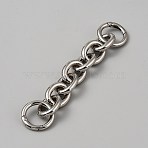 Alloy Cable Chain Bag Extension Chains, Bag Replacement, Platinum, 150mm(FIND-WH0817-167P)