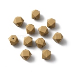 Silicone Beads, Octagon, Goldenrod, 14x14x14mm, Hole: 2mm(SIL-WH0001-31E)