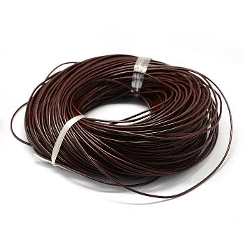 Imitation Leather Cords, Coconut Brown, 2mm, about 109.36 yards(100m)/bundle