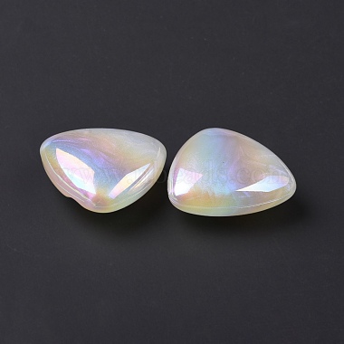 Rainbow Iridescent Plating Acrylic Beads(OACR-A010-11E)-3
