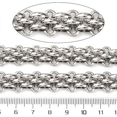 304 Stainless Steel Woven Link Chains(CHS-S012-02P)-3