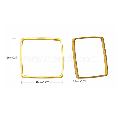 Square Brass Linking Rings(X-EC03012mm-G)-2