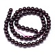 Mozambique Import Natural Grade AA Garnet Round Beads Strands(G-E300-AA-6mm)-4