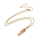 Brass Human Hug Pendant Necklace with 201 Stainless Steel Curb Chains for Women(NJEW-I114-01G)-2