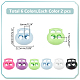 WADORN 12Pcs 6 Colors Plastic & Iron Cord Locks(FIND-WR0011-33)-2