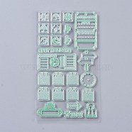 Silicone Stamps, for DIY Scrapbooking, Photo Album Decorative, Cards Making, Holiday Pattern, 145x130x3mm, Pattern: 10~58x7~58mm(DIY-K018-D03)