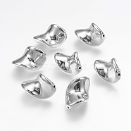 CCB Plastic Beads, Platinum, 26x18x19mm, Hole: 2mm(CCB-P005-050)