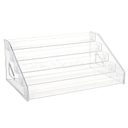 5 Layer Transparent Acrylic Makeup Cosmetic Storages, Makeup Displays Holder, for Desktop Eyeshadow Powder Storage, Clear, Finished Product: 13.4x21.3x30.8cm(MRMJ-WH0075-70)