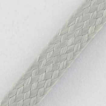 Flat Korean Waxed Polyester Cord, Light Grey, 4x1mm, about 93yards/roll