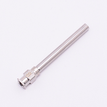 Stianless Steel Dispensing Needles, Stainless Steel Color, 50x6x6mm, Pin: 4mm, Hole: 3mm and 4mm