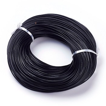 Cowhide Leather Cord, Genuine Leather Strip Cord Braiding String, Black, about 2.0mm thick