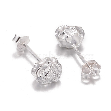 925 Sterling Silver Stud Earrings(EJEW-F265-02S)-2