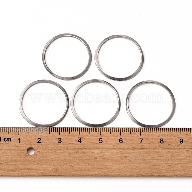 Non-Tarnish 201 Stainless Steel Linking Rings(X-STAS-F192-001P-03)-3