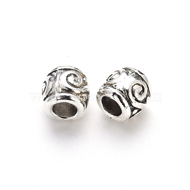 Tibetan Style Alloy European Beads(TIBE-N006-85AS-LF)-2