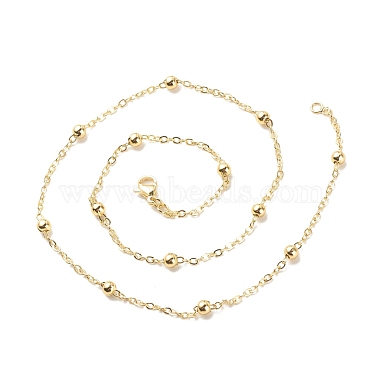 Brass Satellite Chains Necklace for Women(NJEW-P265-06G)-3