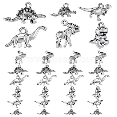 Antique Silver Dinosaur Alloy Pendants