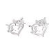 Heart 304 Stainless Steel Stud Earrings for Women(EJEW-Z017-05P)-1
