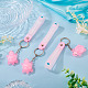 3Pcs PVC Tortoise Pendant Keychains(KEYC-TADJ0001-02D)-4