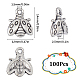 100Pcs Tibetan Style Alloy Charms(TIBE-SC0001-92)-2