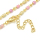 Brass Enamel Column Link Chain Necklaces(NJEW-H039-09A-02G)-1