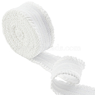 ARRICRAFT Polypropylene Fiber Lacework Elastic Cords, Webbing Garment Sewing Accessories, White, 50mm, 5m(EC-AR0001-03A)