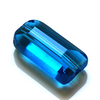 Imitation Austrian Crystal Beads, Grade AAA, Faceted, Rectangle, Dodger Blue, 4.55x8x3mm, Hole: 0.7~0.9mm