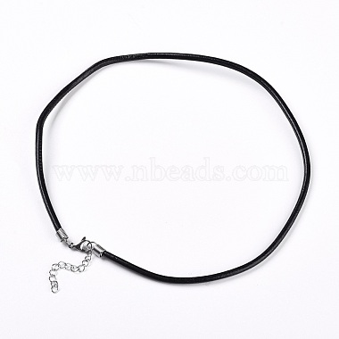 3mm Black Leather Necklace Making