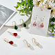 4 Pairs 4 Colors Glass Teardrop Dangle Earrings(EJEW-AN0003-95)-7