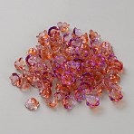 Glass Bead Caps, Flower, Coral, 7x11x8.5mm, Hole: 1.4mm(GLAA-WH0033-90A)