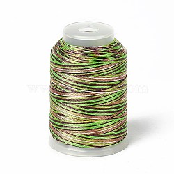 3-Ply Segment Dyed Nylon Thread Cord, DIY Material for Jewelry Making, Lime, 0.3mm, about 546.81 Yards(500m)/Roll(NWIR-F011-01D)
