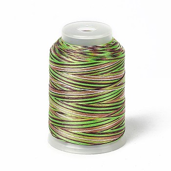 3-Ply Segment Dyed Nylon Thread Cord, DIY Material for Jewelry Making, Lime, 0.3mm, about 546.81 Yards(500m)/Roll
