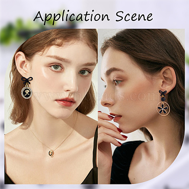 Alloy Stud Earrings Findings(EJEW-SP0001-09)-4