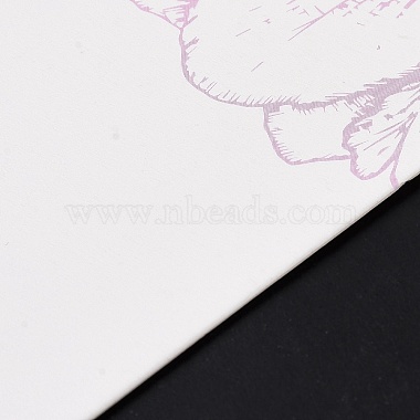Cartes d'affichage de boucle d'oreille de fleur de rectangle(CDIS-P007-B02)-4