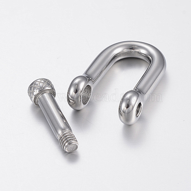304 Stainless Steel D-Ring Anchor Shackle Clasps(STAS-H447-02P)-3