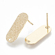 Brass Stud Earring Findings(KK-Q750-066G)-2