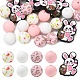 25Pcs 5 Styles Easter Theme Silicone Beads Kits(SIL-YW0003-79)-1