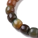 bracelet extensible en perles de bois de bodhi pour femme(BJEW-YW0001-04B)-3