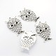 Antique Silver Plated Alloy Rhinestone Owl Big Pendants(PALLOY-N0071-01)-3